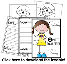 Friendly Letter Writing A Freebie Little Minds At Work Friendly Letter Writing Letter Writing Kindergarten Friendly Letter