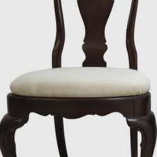 Ethan allen queen anne style oval carved walnut dining table and six chairs 2438 1372 skinner auctioneers. Best Set Of 10 Ethan Allen Georgian Court Solid Cherry Queen Anne Dining Chairs For Sale In Kenosha Wisconsin For 2021