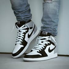 Air Jordan 1 Retro High Og Twist Black And White Air Jordan 1 Retro High Og Baron Sneakers Fashion Hype Shoes Sneakers Men Fashion