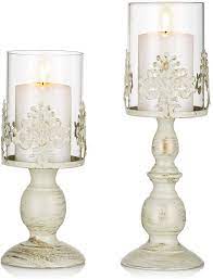 Explore anthropologie's collection of one of a kind candle holders. Sziqiqi 2 Pcs Vintage Pillar Holder Iron Tall Candle Holders Set Wedding Party Centrepiece Table Top Candlelight Decor S L Amazon Co Uk Kitchen Home