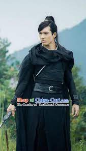 Traditional Ancient Chinese Elegant Swordsman Costume Chinese Ancient General Cloak Dress Cosplay Chinese Television Drama Flying D Cloak Dress Clothes Hanfu