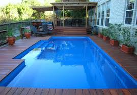 Image Result For Composite Decking Around Inground Pool Fiberglass Pool Houses Pool Remodel Outdoor Pool