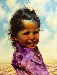 R. Brownell McGrew portrait of Navajo child