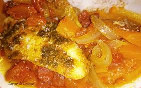 Recette tajine de poisson : Tajine De Poisson Sauce Chermoula Saveur Cuisine