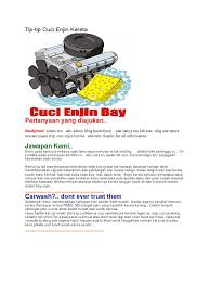Minyak enjin berfungsi untuk memastikan operasi enjin kereta sentiasa berfungsi dengan baik. Cuci Enjin Pdf