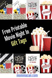 Movie gift card basket ideas. Movie Night In Gift Basket Free Printable Momma Can