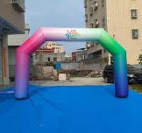 Custom Made Chinese Red Inflatable Arch Lantern Style ...