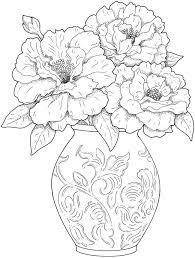 Hard Flowers Coloring Pages Coloring Home
