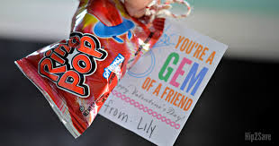 Free printable ring pop valentines. You Re A Gem Of A Friend Ring Pop Valentine S Day Idea Hip2save
