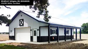 Black And White Barn Style House Pin By Kenneth Patton On Garage Shop Ideas Cleary Buildings Pole Barn House Plans Pole Buildings