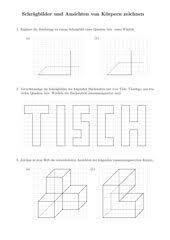 Mathematik Arbeitsmaterialien Raumliches Zeichnen 4teachers De