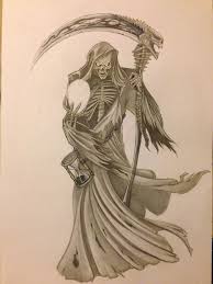 Death Skull Drawing Skull Drawing Grim Reaper Art Grim Reaper Drawing