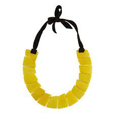 Saint Lucia Necklace Paola Delgado Extraordinary Jewelry Yellow Statement Necklace Womens Necklaces