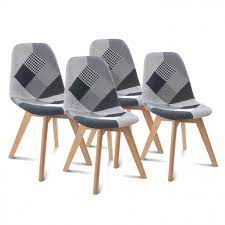 Maybe you would like to learn more about one of these? Chaises Scandinaves Motif Patchwork Noirs Gris Blanc X4 Sara Id Market