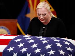 But her mom and dad, cindy and john mccain, seemed to have an idea. Meghan Mccain Cries Over Father S Casket At John Mccain Memorial