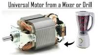 Universal Motor from a Mixer DIY | How to do Connections to Run it !