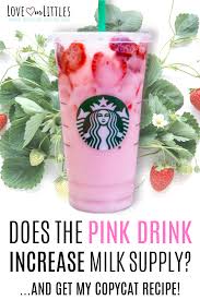 The Ultimate Pink Drink Recipe For Breastfeeding Moms Recipe Increase Milk Supply Pink Drinks Milk Supply