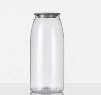 Transparent PET Plastic Empty Jars 650ml Easy Open Cans Soda Beer Coffee  Plastic Juice Bottle Packaging