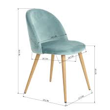 Greenforest Living Room Leisure Chair Wood Legs Velvet Fabric Cushion Seat Mental Wood Legs Rack Support Lowback Soft Bac Side Chairs Chair Living Room Chairs
