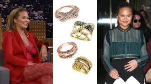 Chrissy Teigen Wears Le Vian Rings For Two Nyc Appearances In January How To Wear Levian Fashion