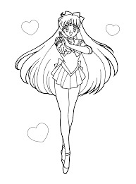 You can print or color them online at getdrawings.com for 830x1223 beautiful love coloring pages mars sailor page sailormoon moon. Sailor Moon Coloring Pages Venus Coloring4free Coloring4free Com