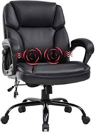 Big And Tall Office Chair 400lbs Wide Seat Ergonomic Desk Chair Massage Computer Chair With Lumbar Support In 2020 Tall Office Chairs Office Chair Ergonomic Desk Chair