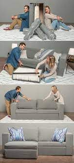 Elephant In A Box Foldable Sofa You Can Assemble In Five Minutes Foldable Sofa Homemade Furniture Basement Furniture