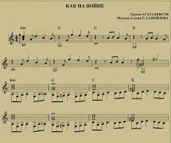 агата кристи я на тебе как на войне текст Kak Igrat Na Gitare Agata Kristi Kak Na Vojne