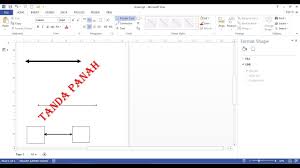 Cara Membuat Garis Panah Di Visio 2013 Youtube