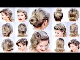 Golden bobby pins look great on this short bob with a half updo style, twisted updo looks really vintage and romantic. Knowing How To Style Short Hair Can Be Frustrating At Times But These Ideas And Tricks Will Ease The Easy Hairstyles Short Hair Styles Easy Thick Hair Styles
