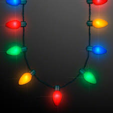 12x Light Up Jumbo Flashing Christmas Bulb Necklace Party Favors Ebay