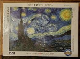 Las mejores marcas heye, ravensburger, eeboo, schmidt, clementoni, jumbo, art & fable y cloudberries. Eurographics Jigsaw Puzzle Starry Night Vincent Van Gogh 1000 Pcs Impressionism 9 85 Picclick