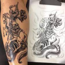 Imagem de são jorge em metal luxo. 50 Tatuagens De Sao Jorge Impressionantes