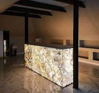 Caja DE LUZ DE ALABASTRO decorada con piedra de ónix artificial translúcida  personalizada, ónix blanco retroiluminado con gran oferta de fábrica