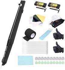 Extreme Tattoo Supply Hand Poke And Stick Diy Tattoo Kit Single Needles Hand Poke Pen Tattoo Needles Tattoo Bandges Gloves Geschenki Diy Tattoo Lippen Gesicht
