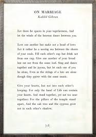On Marriage Poetry Wall Art By Kahlil Gibran Kahlil Gibran On Marriage Kahlil Gibran Love Quotes For Him