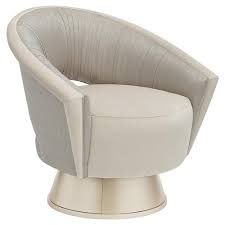 Check spelling or type a new query. Caracole A Com Pleat Turn Around Mid Century Modern Ivory Velvet Grey Accent Round Swivel Arm Chair Kathy Kuo Home