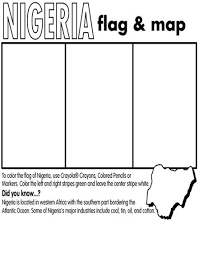 1133 Nigeria Flag And Map Flag Coloring Pages Nigeria Flag Flag