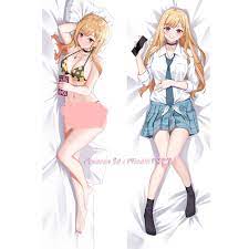 Amazon.com: MISAKI1987 My Dress-Up Darling Marin Kitagawa Anime Girl  Dakimakura Hugging Body Pillow Case Cover 150cm X 50cm Peach Skin : Home &  Kitchen