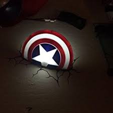 3d wall art captain america nightlight. Amazon Com 3d Light Fx Marvel Captain America Shield 3d Deco Led Wall Light Toys Amp Games Captain America Marvel Captain America Marvel