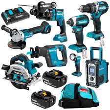 A leader in power tool technology for the professional. Makita Dlx8034tx1 18v 5 0ah Li Ion Brushless Cordless 8pce Combo Kit