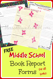 Free Middle School Printable Book Report Form Blessed Beyond A Doubt Middle School Books Book Report Template Middle School Book Report Templates