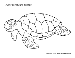 Ninja turtle leonardo and katanas. Sea Turtles Free Printable Templates Coloring Pages Firstpalette Com