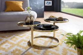 Maybe you would like to learn more about one of these? Wohnling Couchtisch Susi Mit 3 Tischplatten Schwarz Gold 58 X 43 X 58 Cm