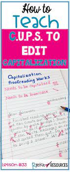 Writing Mini Lesson 33 On Capitalization Writing Mini Lessons Writing Lessons Kindergarten Writing