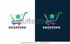 Shop Star Logo Designs Concept Shopping Stock Vector Royalty Free 1153416355 Star Logo Design Logo Design Template Shopping Cart Logo