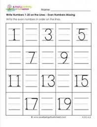 What can you do with 1 to 20 cards? Write Numbers 1 20 Even Numbers Numbers Worksheets