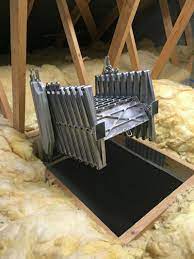 Space Saving Concertina Loft Ladder Heavy Duty Yet Very Easy To Operate Ideal For Small Spaces Precision Engineered W Loft Ladder Attic Ladder Stairs Design