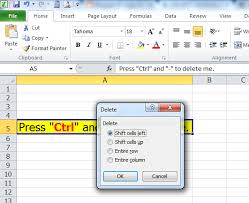 Little Known Ways Simply Deleting Cell S In Excel Worksheet Ctrl Minus Button Exceltip2day Shortcut Trick Solving Method Worksheets Cell Solving