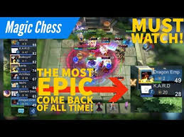 Mobile Legends Mortals Gmv Magic Chess The Most Epic Comeback Of Time Dragon Emperor03 Youtube In 2020 Mobile Legends Comebacks Epic